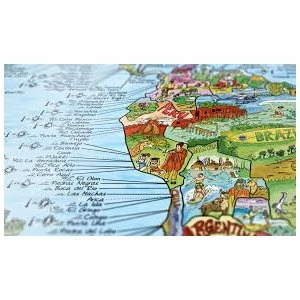 Accessoires Divers Surf Awesome Maps Carte Du Monde - Surftrip Map 4 Accessoires Divers Surf Awesome Maps Carte Du Monde - Surftrip Map – Image 2