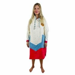 Poncho Surf All-In Manches Longues - Hangten Print / Raspery / Powder