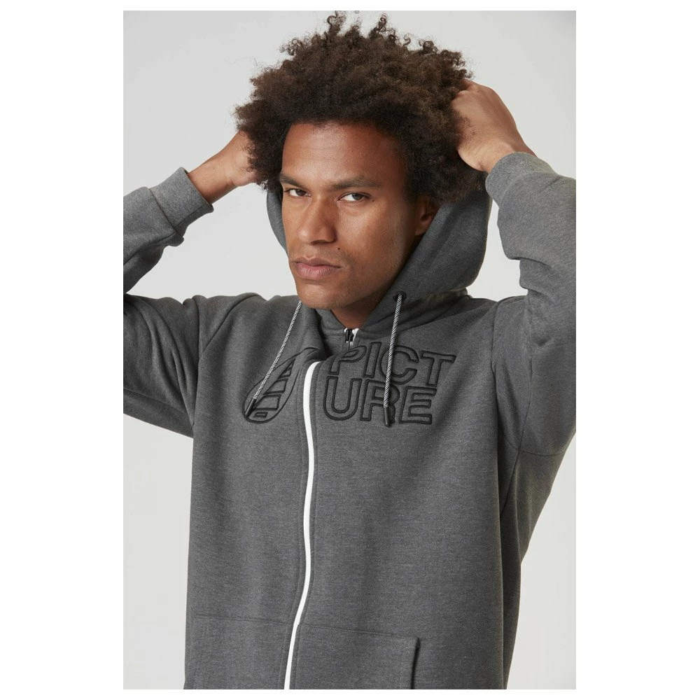 Sweat Picture Basement Zip Hoodie Dark Grey Melange 10 Sweat Picture Basement Zip Hoodie Dark Grey Melange – Image 8