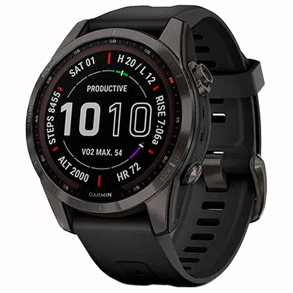 Montres GPS Garmin Fenix 7S Sapphire Solar Edition Carbon Gray Black 3 Montres GPS Garmin Fenix 7S Sapphire Solar Edition Carbon Gray Black
