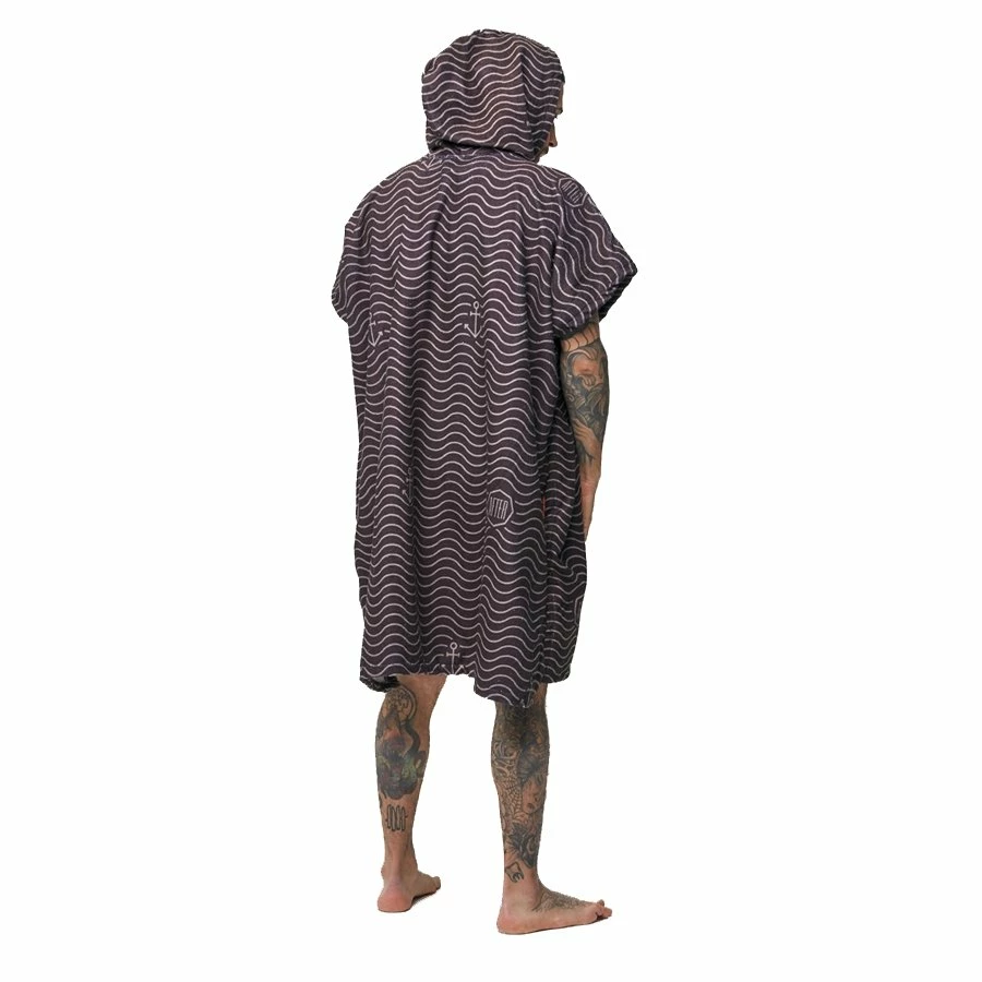 Poncho Surf After Essentials Waves - Black 5 Poncho Surf After Essentials Waves - Black – Image 3