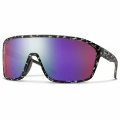 Lunettes De Soleil Smith Boomtown Matte Black Marble Chromapop Polarized Violet Mirror