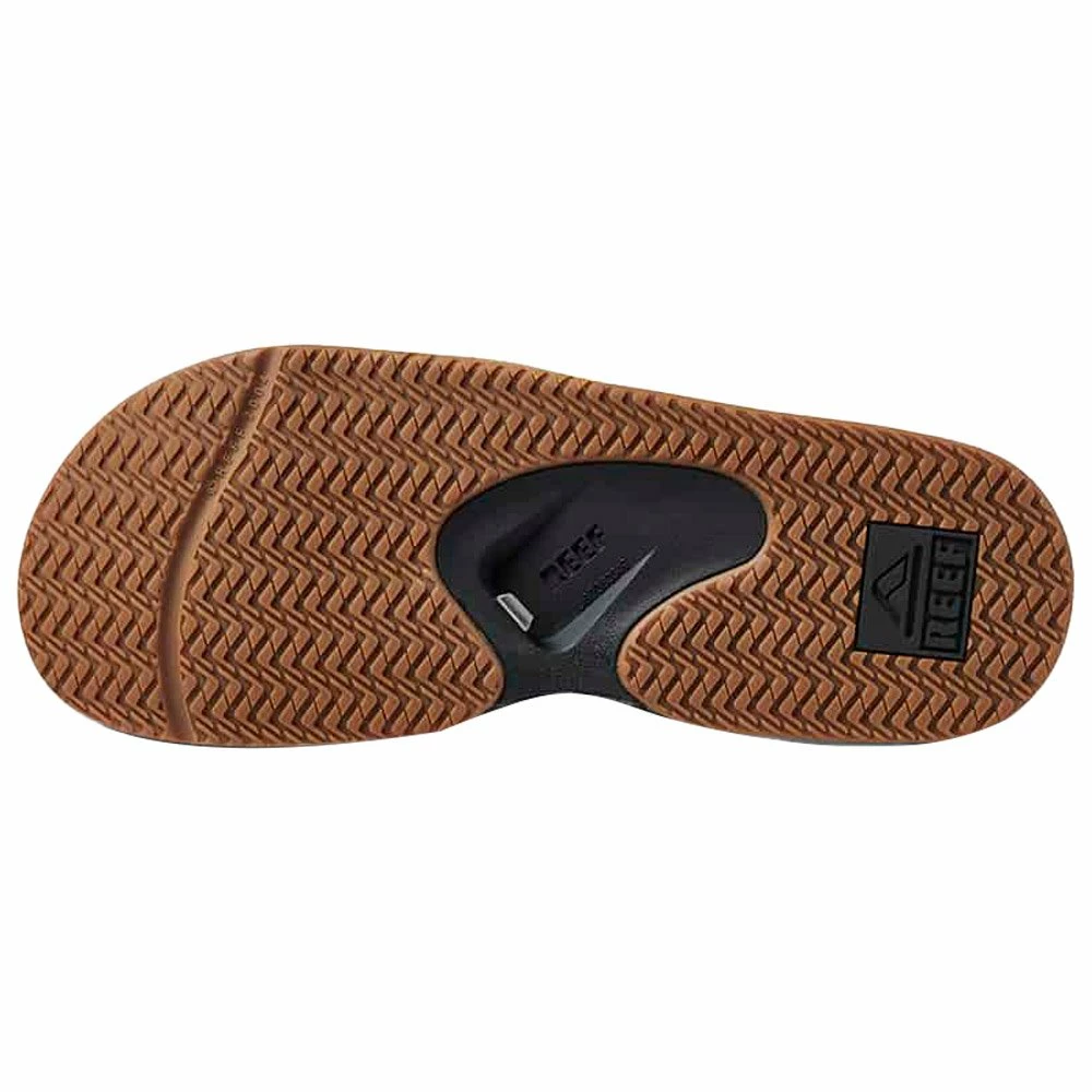 Claquettes Reef Fanning Slide Black/Silver 7 Claquettes Reef Fanning Slide Black/Silver – Image 5