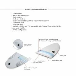 Board De Surf Nsp NSP Protech Long - White Tint -Surfen Geschäft 72c28090a276076930ea30379a5c8da3a719a60d E22NSPWAT70577 3