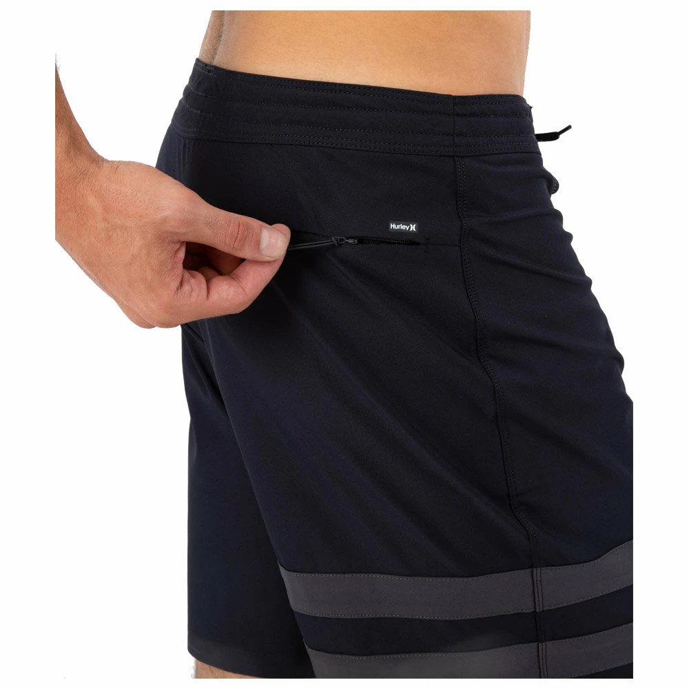 Boardshort Hurley Phantom+ Block Party Renegade 18" Black 9 Boardshort Hurley Phantom+ Block Party Renegade 18" Black – Image 7