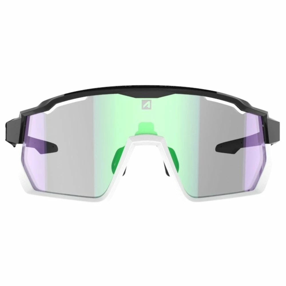 Lunettes De Soleil AZR Pro Race Rx Vernie Noir Blanc Irisé Vert Photochromic 6 Lunettes De Soleil AZR Pro Race Rx Vernie Noir Blanc Irisé Vert Photochromic – Image 4