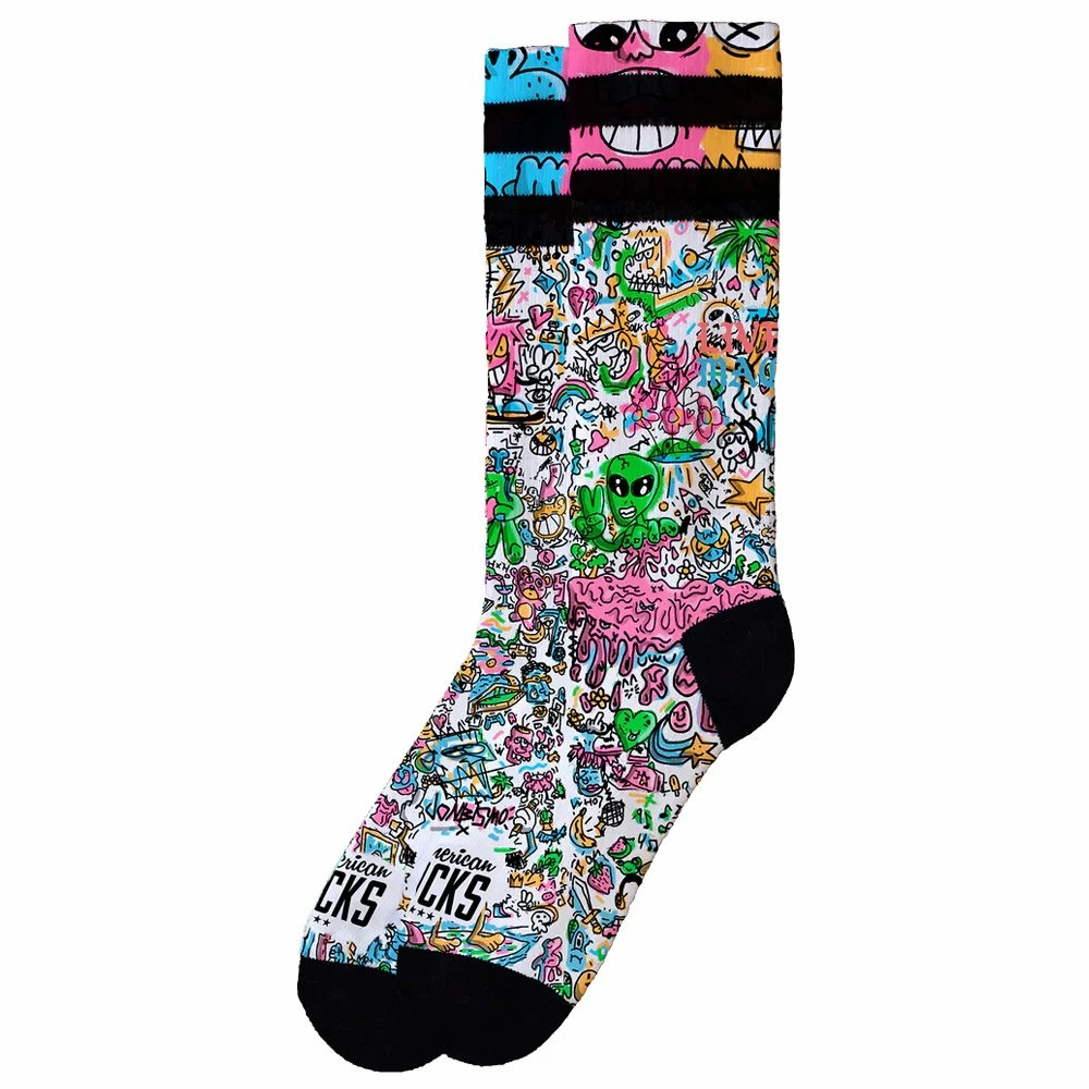 Chaussettes American Socks The Original Signature Doodle 3 Chaussettes American Socks The Original Signature Doodle