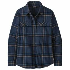 Chemise Patagonia Women's Long Sleeve Organic Cotton Flannel Tundra New Navy