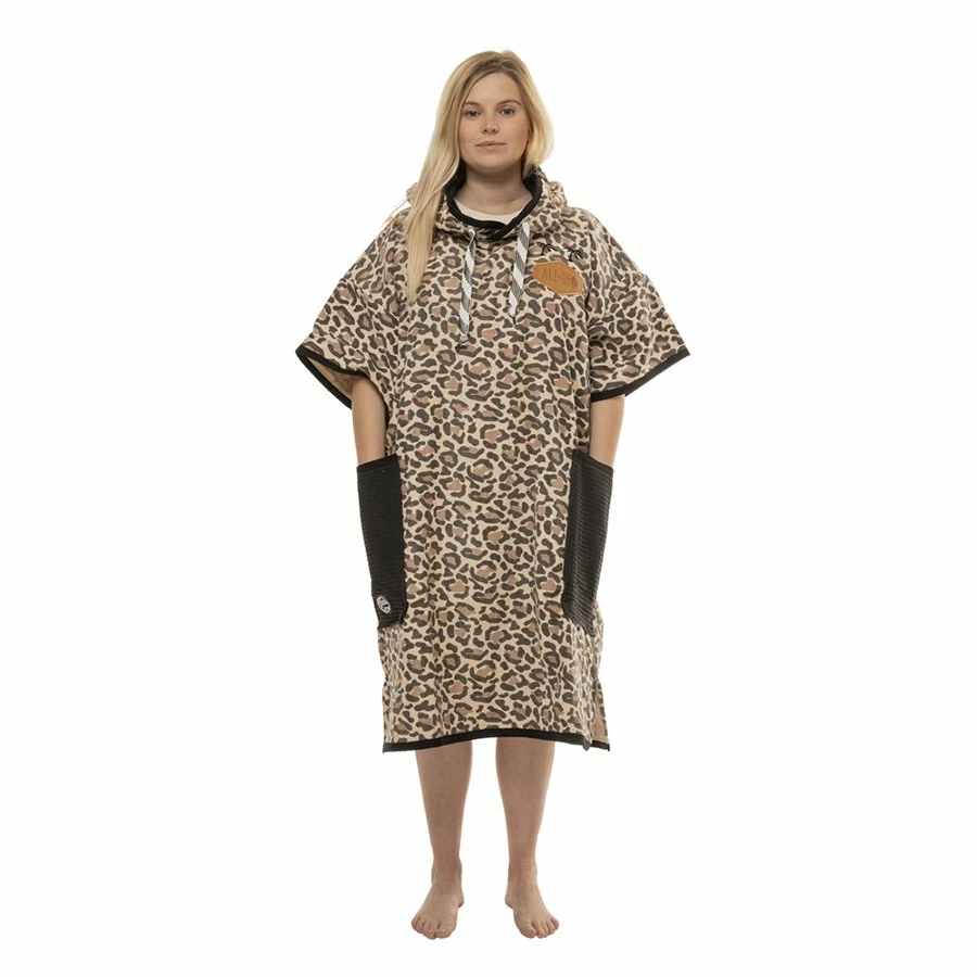 Poncho Surf All-In All In T Beach Crew - Leopard / Black Waffle 3 Poncho Surf All-In All In T Beach Crew - Leopard / Black Waffle