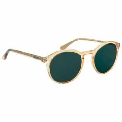 Lunettes De Soleil Moken Vision Little Leon Champagne Green Polarized
