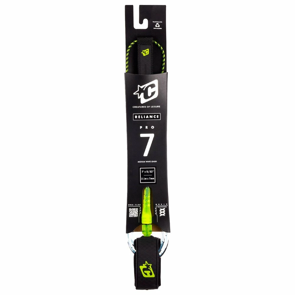 Leash Surf Creatures Pro Cement Speckle Lime Black 6 Leash Surf Creatures Pro Cement Speckle Lime Black – Image 4