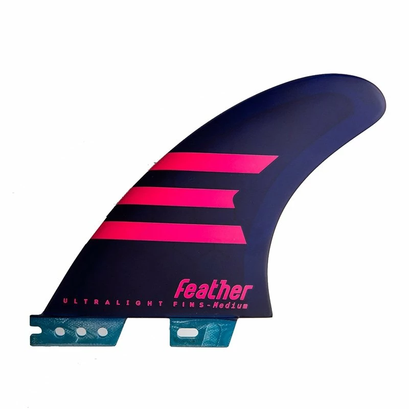 Ailerons Surf Feather Fins Ultralight - 3 Dérives - Purple 3 Ailerons Surf Feather Fins Ultralight - 3 Dérives - Purple