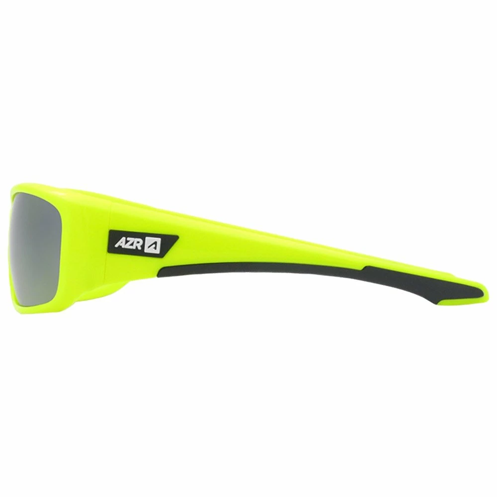 Lunettes De Soleil AZR Nouméa Jaune Fluo Gris Miroir Polarized 4 Lunettes De Soleil AZR Nouméa Jaune Fluo Gris Miroir Polarized – Image 2