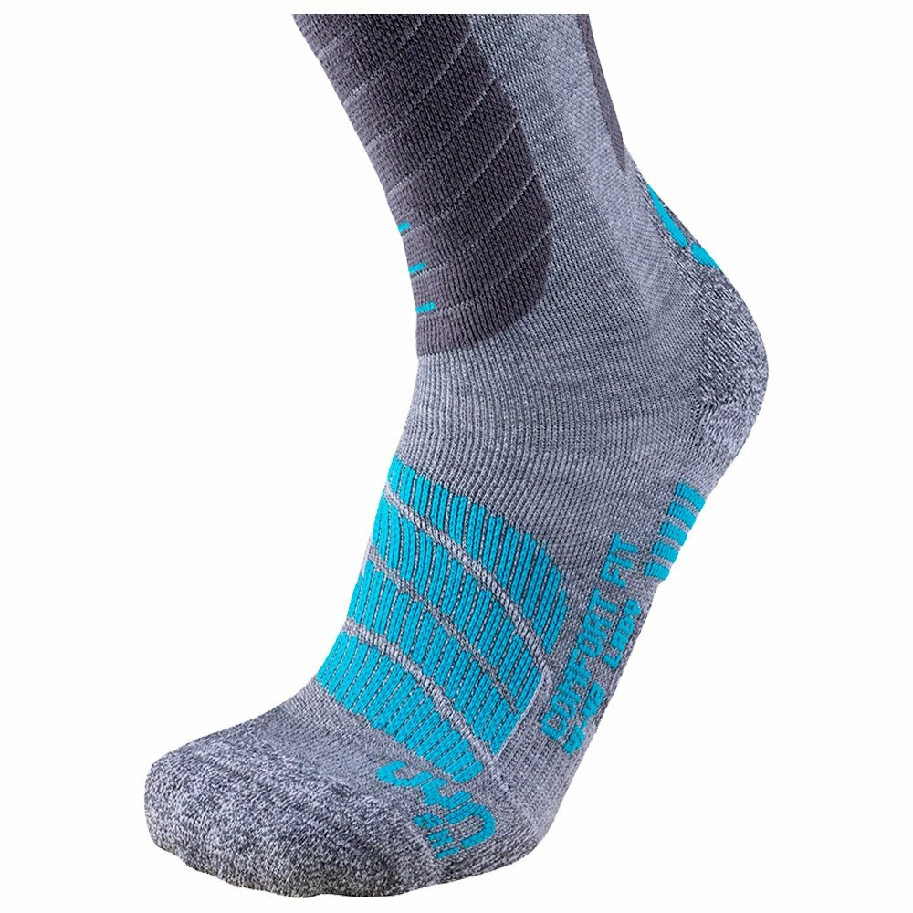Chaussettes Uyn Comfort Fit Lady Grey Turquoise 4 Chaussettes Uyn Comfort Fit Lady Grey Turquoise – Image 2