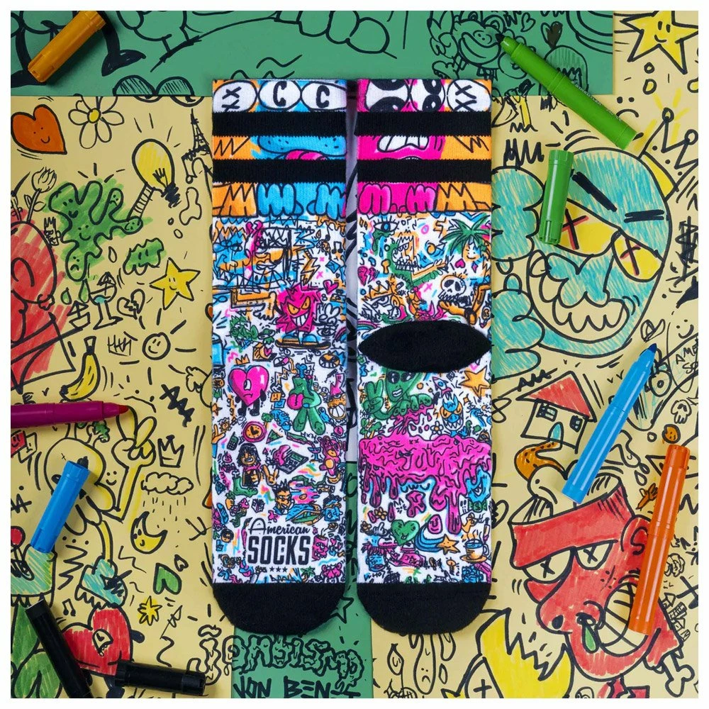 Chaussettes American Socks The Original Signature Doodle 11 Chaussettes American Socks The Original Signature Doodle – Image 9