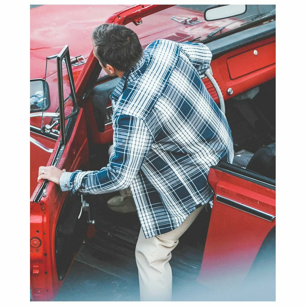 Chemise Outerknown Blanket Shirt Blue Bigbury Plaid 7 Chemise Outerknown Blanket Shirt Blue Bigbury Plaid – Image 5