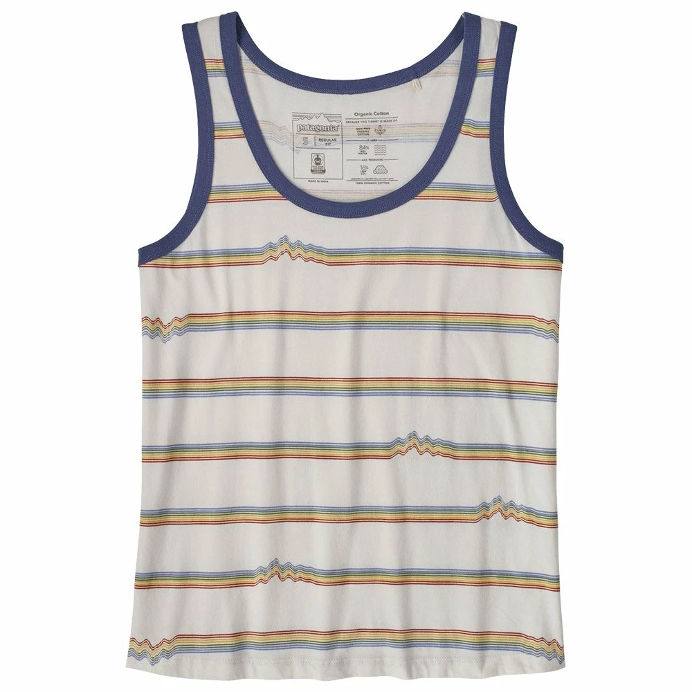 Tee-shirt Patagonia W's Ridge Rise Stripe Repeat Organic Tank Birch White 3 Tee-shirt Patagonia W's Ridge Rise Stripe Repeat Organic Tank Birch White