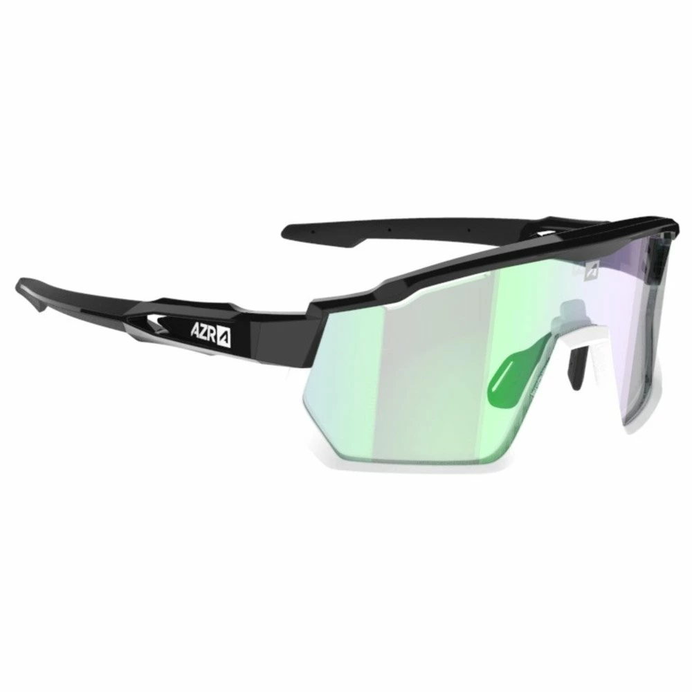 Lunettes De Soleil AZR Pro Race Rx Vernie Noir Blanc Irisé Vert Photochromic 7 Lunettes De Soleil AZR Pro Race Rx Vernie Noir Blanc Irisé Vert Photochromic – Image 5