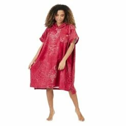 Poncho Surf After Essentials Pressure - Burgundy