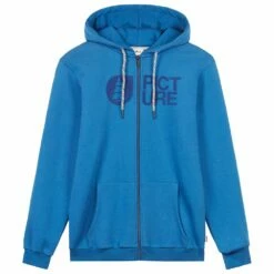 Sweat Picture Basement Flock Zip Cobalt