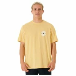 Tee-shirt Rip Curl Psyche Circles Washed Yellow