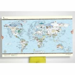 Accessoires Divers Surf Awesome Maps Carte Du Monde - Snowtrip Map