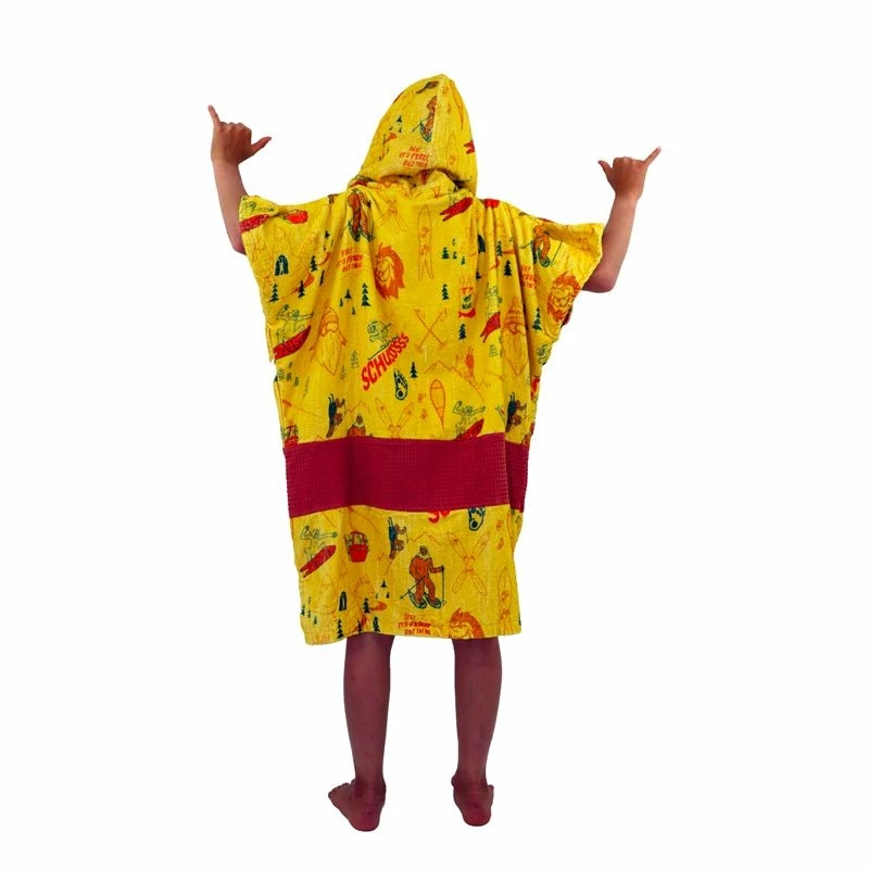 Poncho Surf All-In Junior J Crew - Yeti Yellow / Brown 4 Poncho Surf All-In Junior J Crew - Yeti Yellow / Brown – Image 2