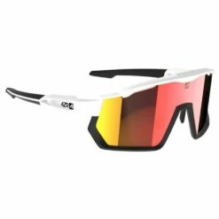 Lunettes De Soleil AZR Pro Race Rx Vernie Blanc Noir Multicouche Rouge