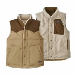 Blouson Street Patagonia Sans Manches Réversible - Classic Tan