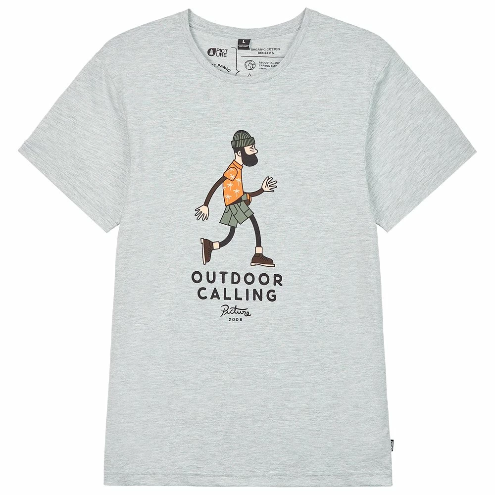 Tee-shirt Picture Murray Grey Melange 3 Tee-shirt Picture Murray Grey Melange