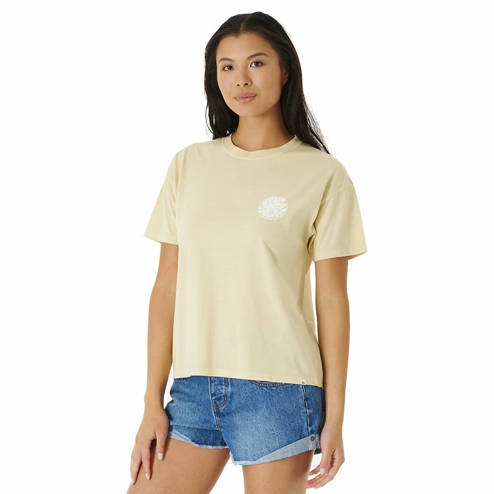Tee-shirt Rip Curl Wettie Icon Relaxed Natural 4 Tee-shirt Rip Curl Wettie Icon Relaxed Natural – Image 2