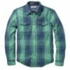 Chemise Outerknown Homme Blanket Shirt - Sea Green Graph Plaid -Surfen Geschäft a96ec244ebb80a777c2656319f19aced849b2f64 E22OUTETEH84920 0