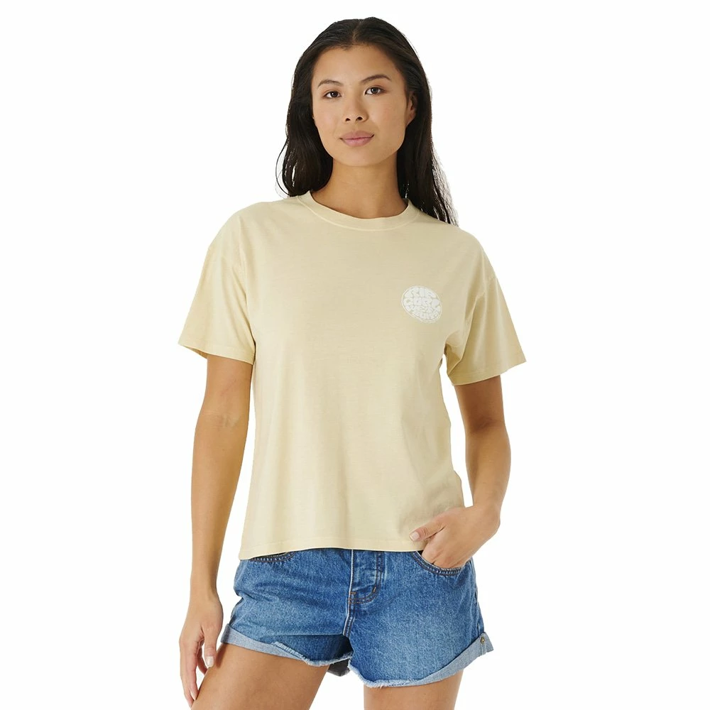 Tee-shirt Rip Curl Wettie Icon Relaxed Natural 3 Tee-shirt Rip Curl Wettie Icon Relaxed Natural