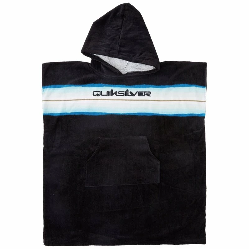 Poncho Surf Quiksilver Junior - Black Blue 3 Poncho Surf Quiksilver Junior - Black Blue