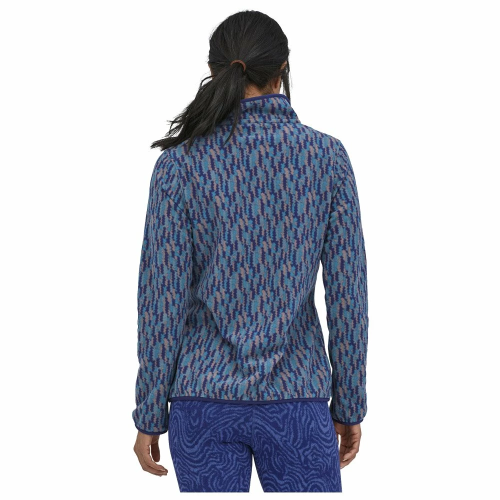 Pull Patagonia W's Micro D Snap-T P/O Climbing Trees Ikat Snd Blue 4 Pull Patagonia W's Micro D Snap-T P/O Climbing Trees Ikat Snd Blue – Image 2