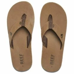 Tongs Reef Leather Smoothy Bronze Brown
