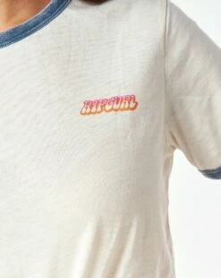 Tee-shirt Rip Curl Surf Revival Ringer - Bone -Surfen Geschäft b270a89e5b7eb9ca00437b60ba239ebd96d4173a E22RIPCTEH87144 4