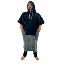 Poncho Surf All-In V Big Foot Line - Black Charcoal
