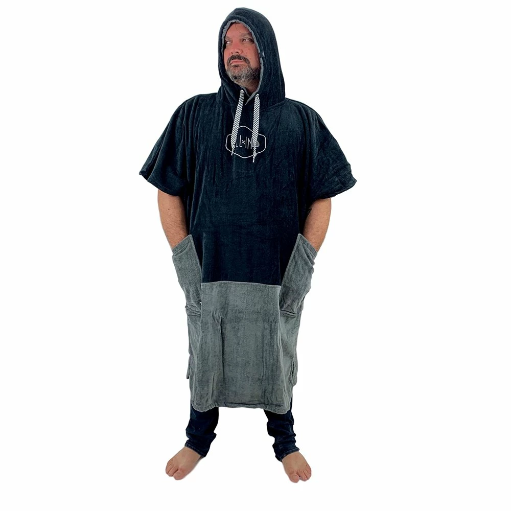 Poncho Surf All-In V Big Foot Line - Black Charcoal 3 Poncho Surf All-In V Big Foot Line - Black Charcoal