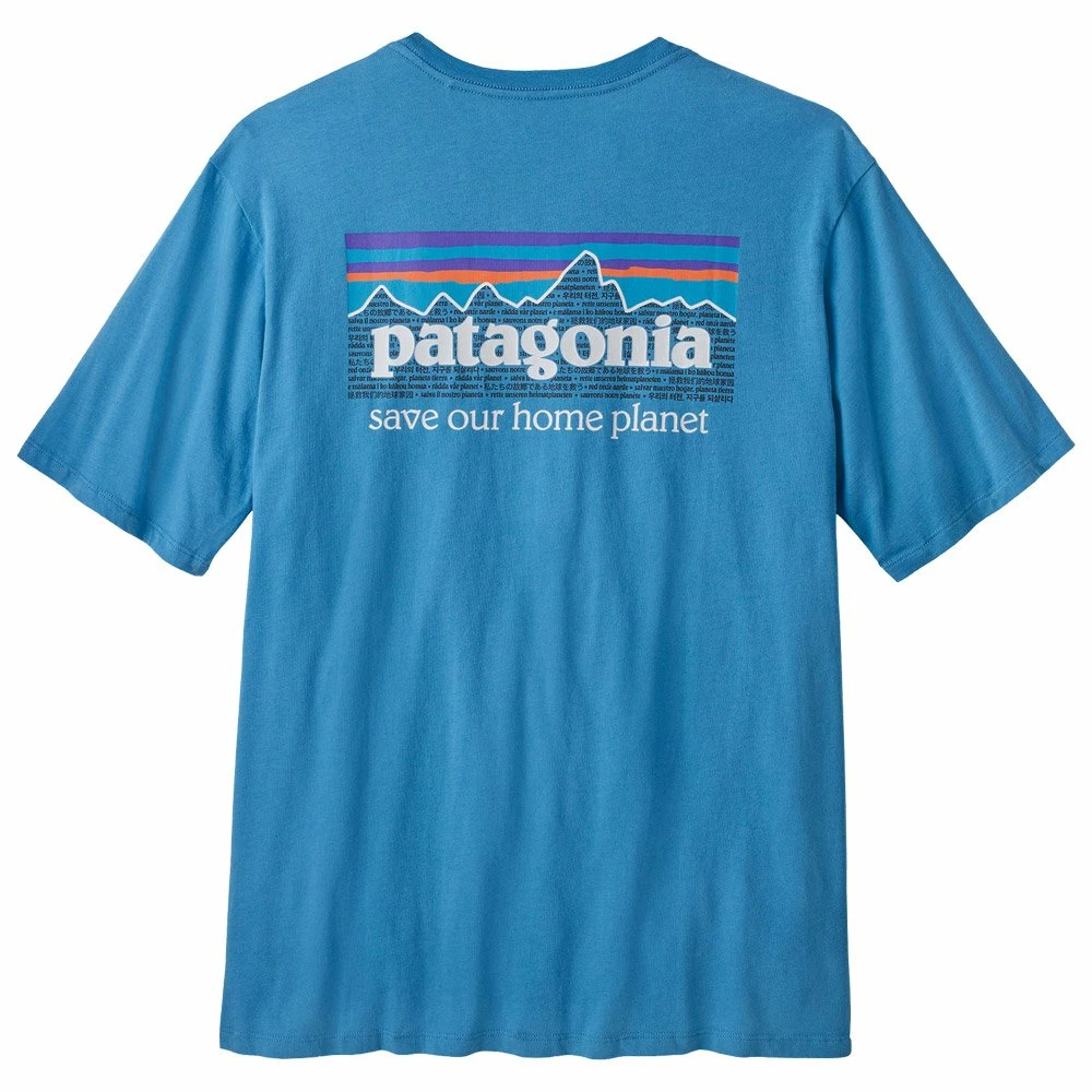 Tee-shirt Patagonia P-6 Mission Organic Anacapa Blue 4 Tee-shirt Patagonia P-6 Mission Organic Anacapa Blue – Image 2