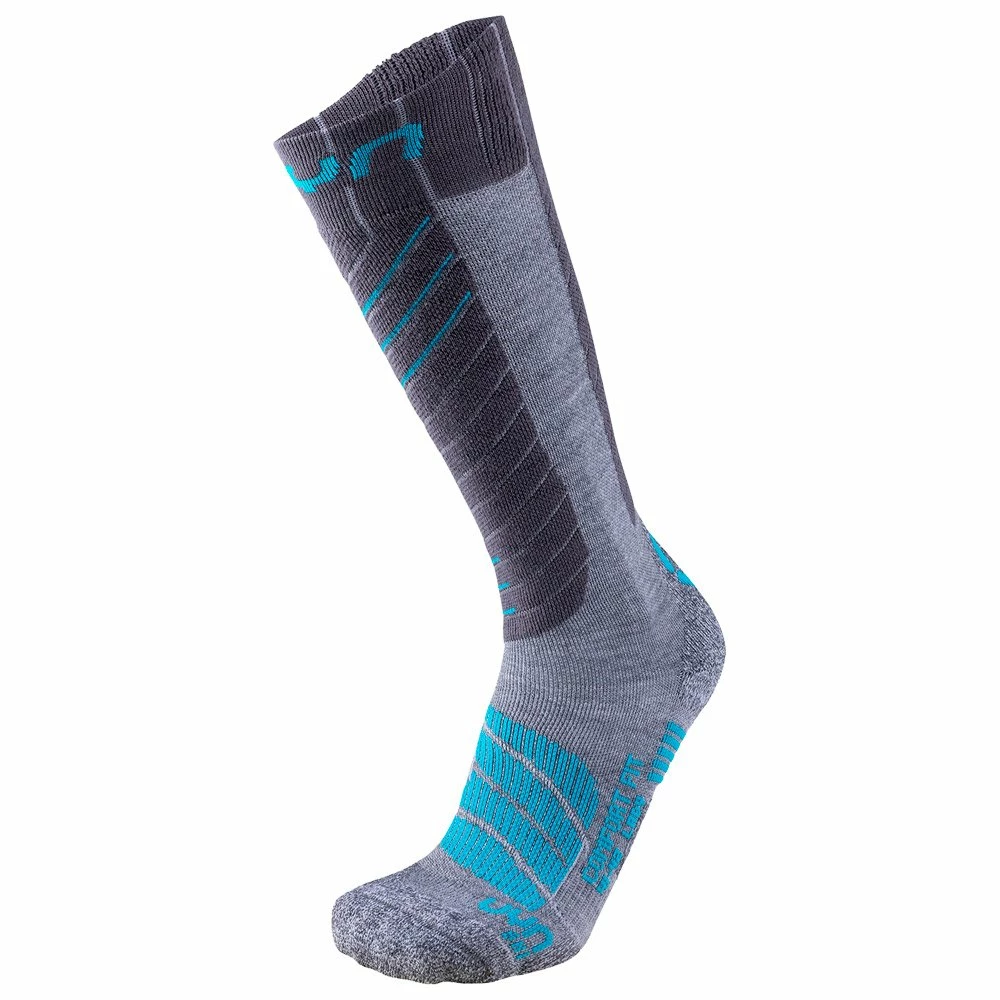 Chaussettes Uyn Comfort Fit Lady Grey Turquoise 3 Chaussettes Uyn Comfort Fit Lady Grey Turquoise