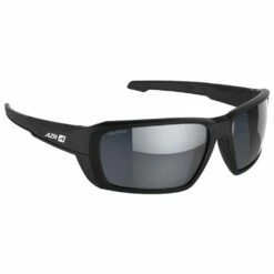 Lunettes De Soleil AZR Target Noir Mate Gris Miroir Polarized