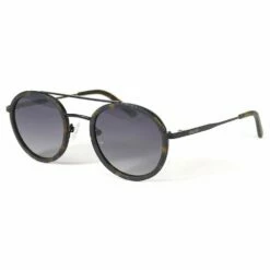 Lunettes De Soleil Binocle Eyewear Arizona Matte Black Tortoise Grey Polarized