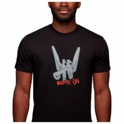 Tee-shirt Black Diamond M Rock On Tee Black -Surfen Geschäft c04f28b297adbeaad52d54e15d3d62ba7fd2c95b E22BDIATEH1340394 901