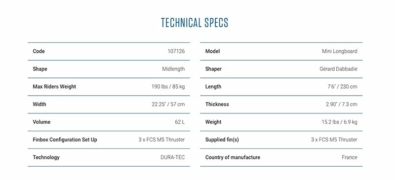Board De Surf Tahe X Bic Mini Longboard - 7'6" / 232 Cm 4 Board De Surf Tahe X Bic Mini Longboard - 7'6" / 232 Cm – Image 2