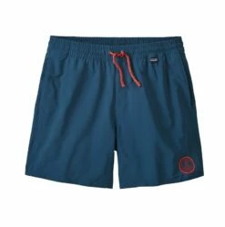 Short Patagonia Hydropeak Volley Peak Protector Badge Tidepool Blue