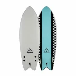 Board De Surf Catch Surf Retro Fish Twin - White / Light Blue - 5'6" / 168 Cm