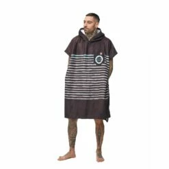 Poncho Surf After Essentials Sailor Stripes - Black