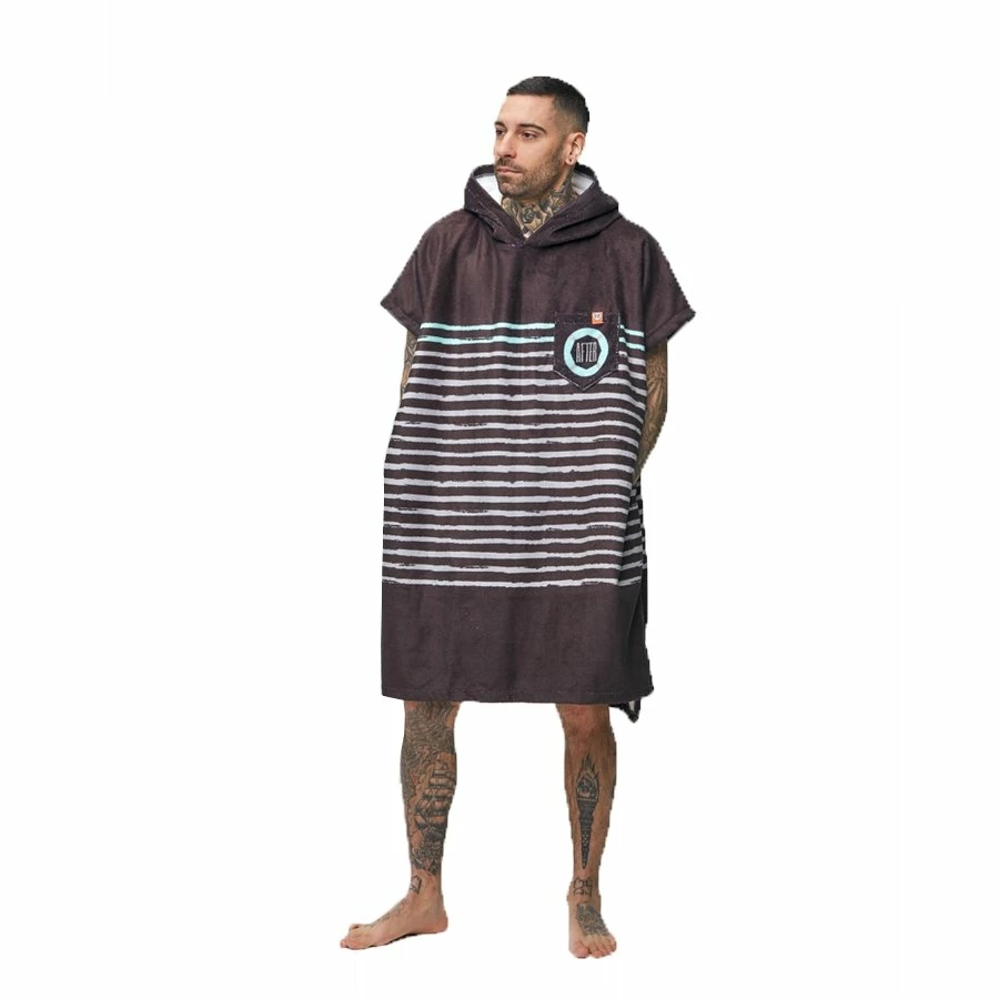 Poncho Surf After Essentials Sailor Stripes - Black 3 Poncho Surf After Essentials Sailor Stripes - Black
