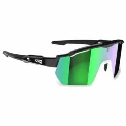 Lunettes De Soleil AZR Pro Race Rx Vernie Noir Blanc Irisé Vert Photochromic